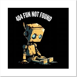 404 Fun Not Found v2 (round) Posters and Art